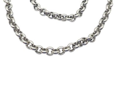 JEWELRY in 925° silver, jaseron mesh including:
Necklace...