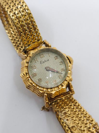 ESKA 
Ladies' wristwatch in 750° yellow gold
Gross...