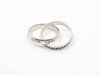 THOMAS SABO
Double ring in 925° sterling...