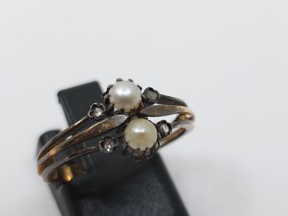 TRAVAIL FRANCAIS
BAGUE toi et moi en or jaune...