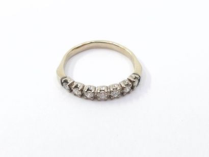 HALF-ALLIANCE in 750° white gold set with...
