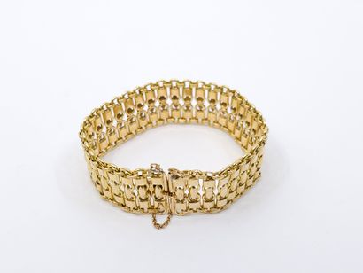 Double-row BRACELET in yellow gold 750°,...