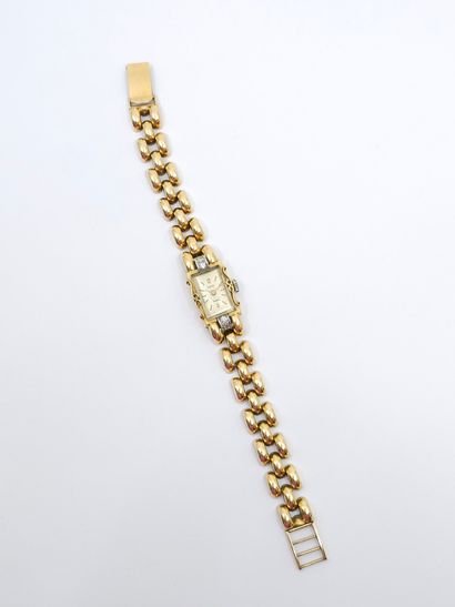PLATO 
Montre bracelet de dame en or deux...