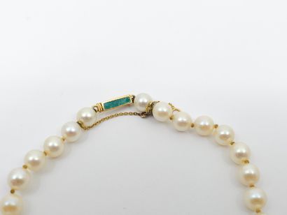 COLLIER de perles de culture choker, fermoir...