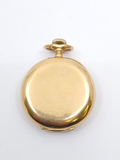OMEGA
Pocket watch in 750° yellow gold 
Horse...