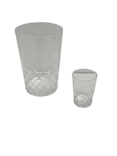 BACCARAT
Six verres à orangeade en cristal
On...