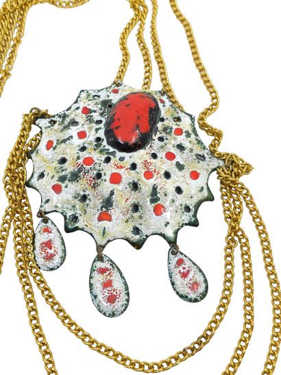 MONIQUE ARNANDIS 
Large pectoral necklace,...