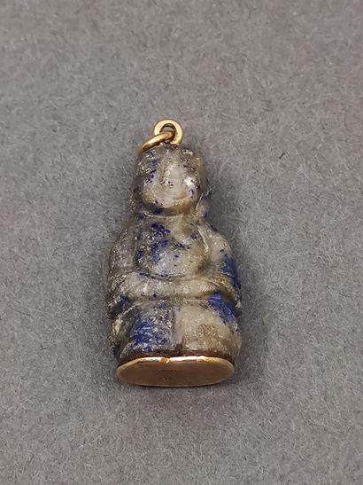 PENDENTIF en or jaune 750° orné d'un bouddha...
