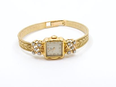 LIP
Ladies' wristwatch in 750° yellow gold...