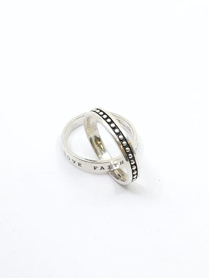 THOMAS SABO
Double ring in 925° sterling...