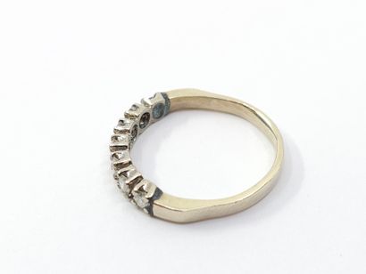 HALF-ALLIANCE in 750° white gold set with...