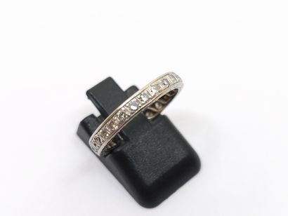 ALLIANCE in 750° white gold set with 8/8-cut...