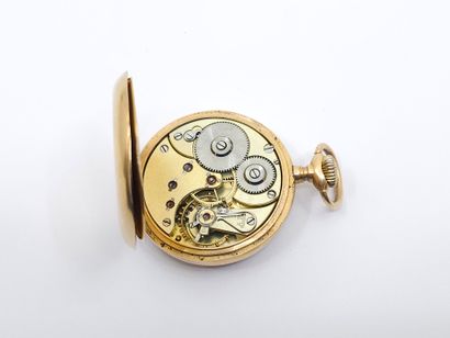 OMEGA
Pocket watch in 750° yellow gold 
Horse...