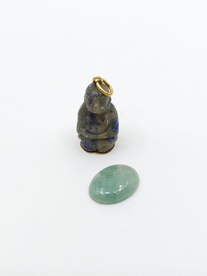 PENDENTIF en or jaune 750° orné d'un bouddha...