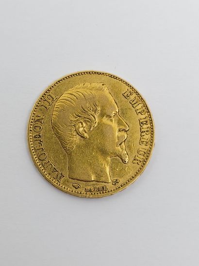 PIECE DE 20 francs or Napoléon 1856/A 
Weight...