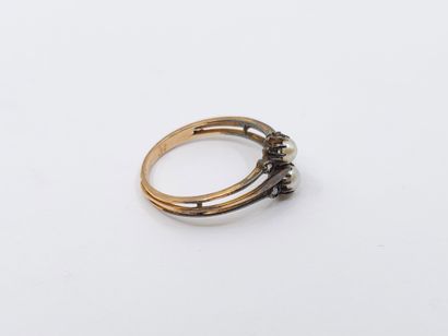 TRAVAIL FRANCAIS
BAGUE toi et moi en or jaune...