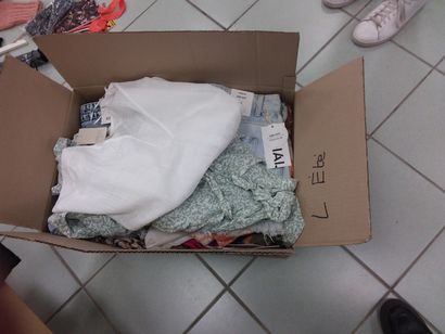 important carton vêtement en L été