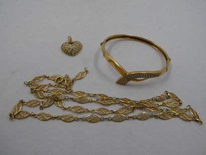1 Bracelet 18kt Gold and stones 12,44g 1...