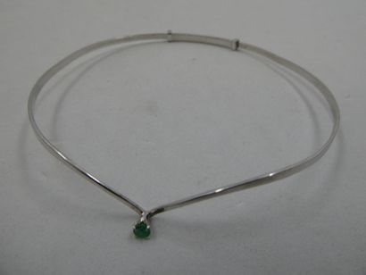 1 Bracelet Or gris 18kt et pierre 3,49g