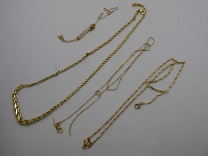 1 Collier Or 18kt 6,54g 1 Chaîne Or 18kt...