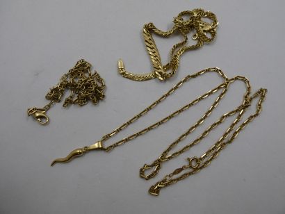 1 Necklace 18kt Gold 6,28g 1 Chain 18kt Gold...