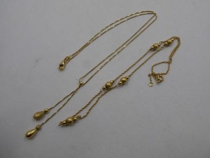 2 Colliers Or 18kt 6,58g