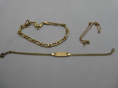 3 Bracelets Or 18kt 7,51g