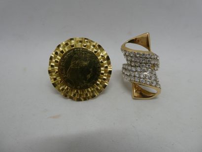 1 Bague Or 18kt 4,05g 1 Bague Or 18kt et...