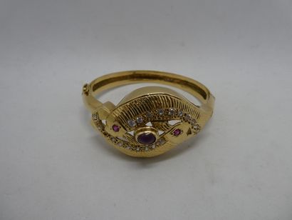 1 Bracelet Or 18kt et pierres 25,87g