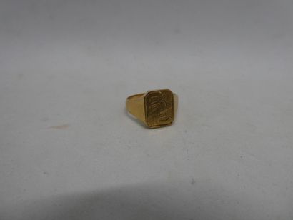 1 Bague Or 18kt 3,10g