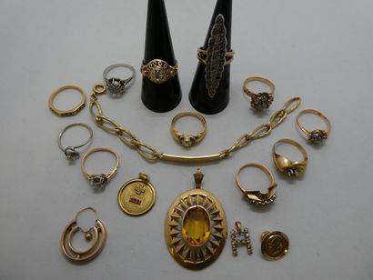 2 Boucles Or 18kt 2,32g 1 Bracelet Or 18kt...