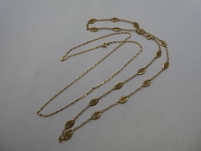 1 Collier Or 18kt 8,71g 1 Chaîne Or 18kt...