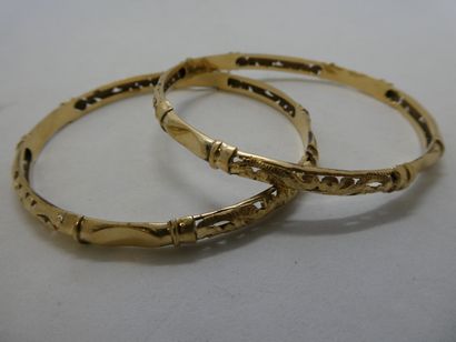 2 Bracelets Or 18kt 19,13g