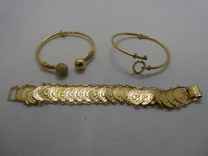1 Bracelet Or 18kt 10,31g 2 Bracelets Or...