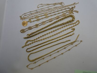 1 Collier Or 18kt 15,78g 1 Collier et médaille...