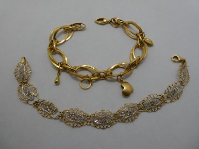 1 Bracelet Or 18kt 11,97g 1 Bracelet Or 2...