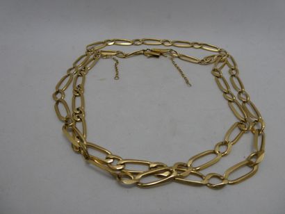 1 Chaîne Or 18kt 26,02g fermoir cassé