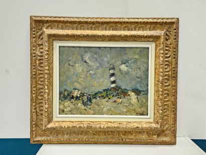 1 Huile sur toile, encadrée, de Abel Bertram...