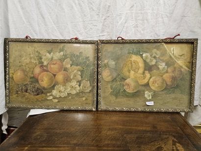 Joachim GALBUSEREA (1871-1942) Deux Aquarelles...