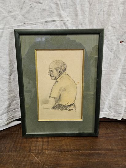 Gustave BRACHET (Xxe)
Portrait de Paul Poiret
Dessin...