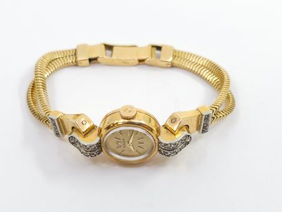 ROLEX
Bracelet in 750° yellow gold set with...