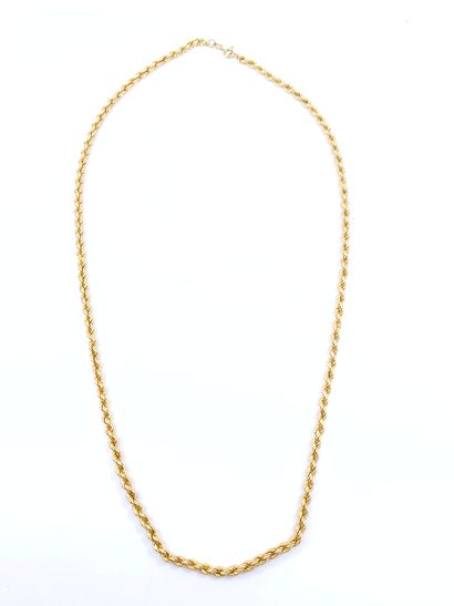 COLLIER en or jaune 750° maille torsadée
Poids...