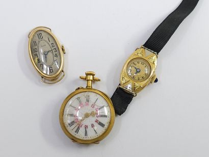 COLLAR WATCH in yellow gold 750° Bowl with...