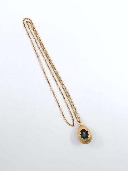 sautoir necklace in 750° yellow gold with...
