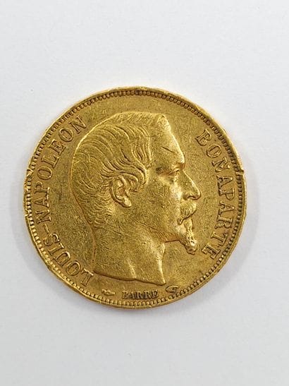 PIECE de 20 francs or Louis Napoléon BONAPARTE...