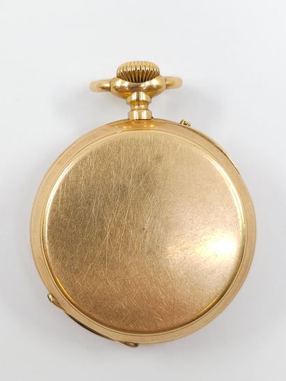IMPORTANT pocket watch in 750° yellow gold,...