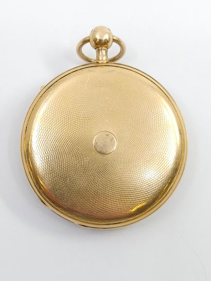 FAUCHER
Montre de gousset en or 750°, cadran...