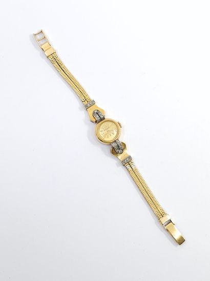 ROLEX
Bracelet in 750° yellow gold set with...