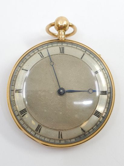FAUCHER
Montre de gousset en or 750°, cadran...