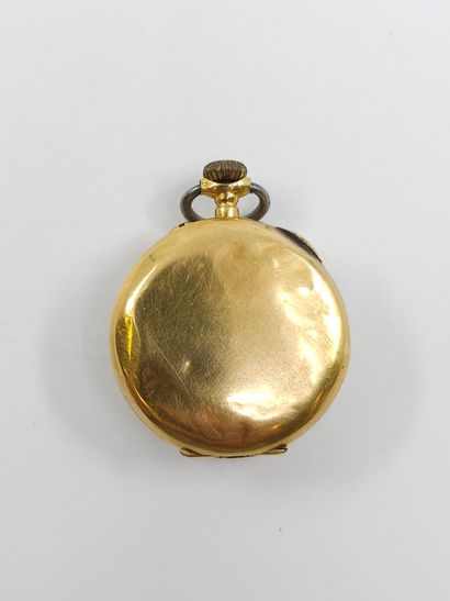 750° yellow gold collar WATCH Roman numeral...